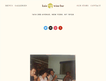Tablet Screenshot of kaiawinebar.com